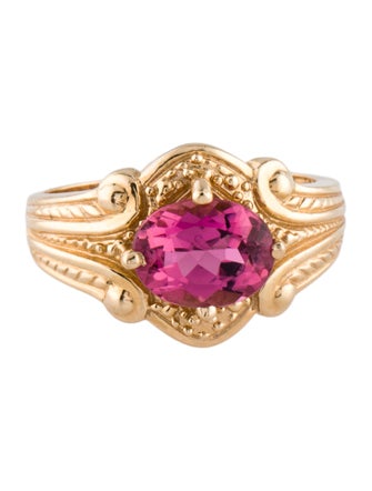 Ring 14K 2.00ct Tourmaline Cocktail Ring