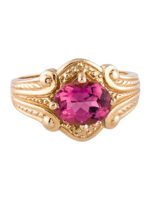 Ring 14K 2.00ct Tourmaline Cocktail Ring