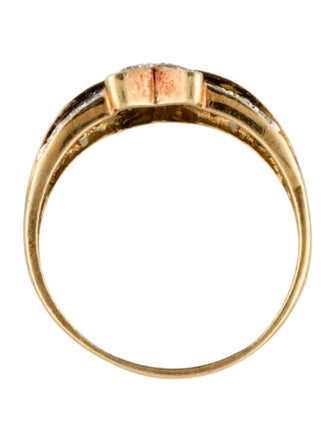 Ring 18K Sapphire & Diamond Cocktail Ring