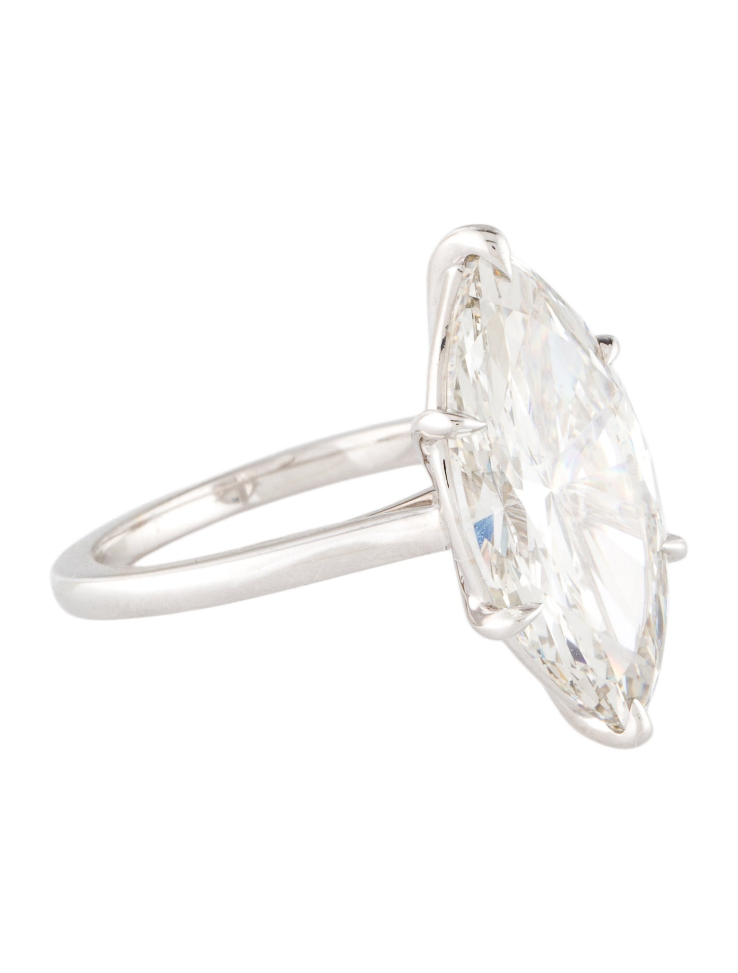 Ring 18K 7.03ct Lab-Grown Diamond Solitaire Engagement Ring