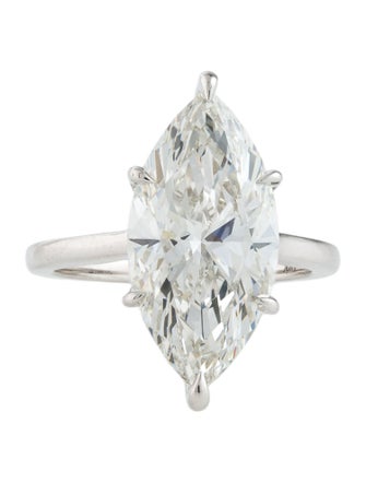 Ring 18K 7.04ct Lab-Grown Diamond Solitaire Engagement Ring