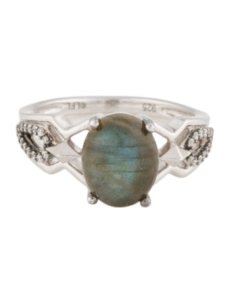 Ring Star Wars Fine Jewelry Labradorite & Diamond Cocktail Ring