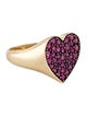 Ring 14K 1.34ctw Ruby Heart Cocktail Ring