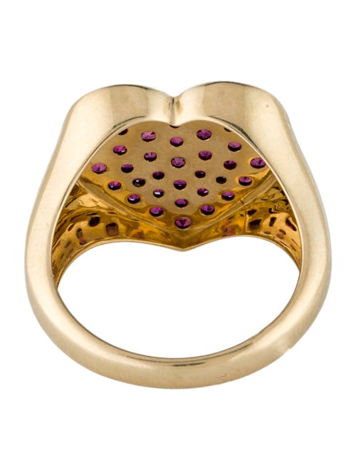 Ring 14K 1.34ctw Ruby Heart Cocktail Ring