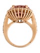 Ring 18K 12.99ct Morganite & Diamond Cocktail Ring