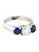 Ring 14K Diamond & Sapphire Engagement Ring