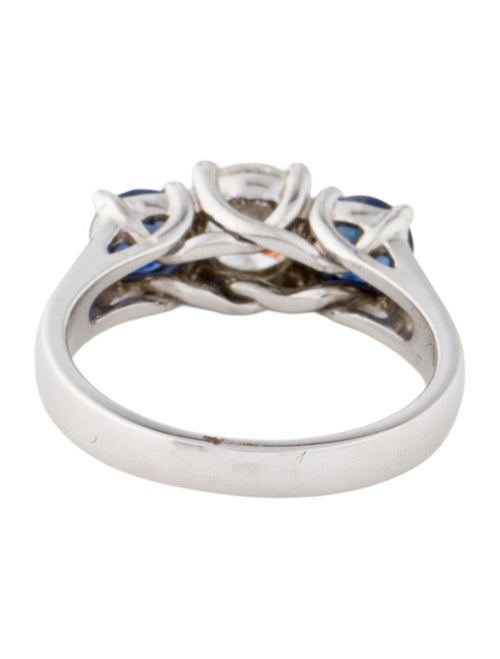 Ring 14K Diamond & Sapphire Engagement Ring