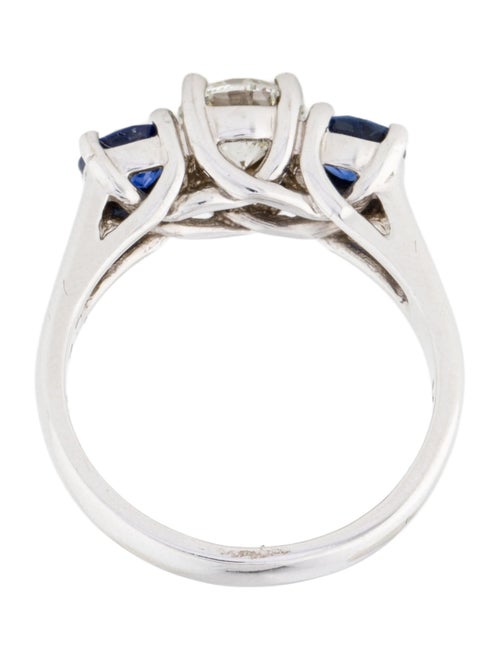 Ring 14K Diamond & Sapphire Engagement Ring