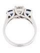 Ring 14K Diamond & Sapphire Engagement Ring