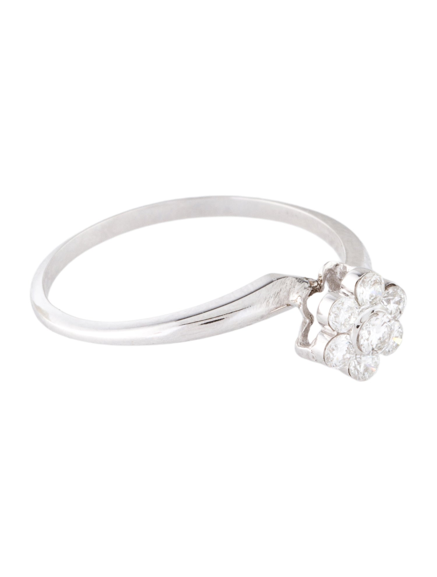 Ring Diamond Flower Cocktail Ring