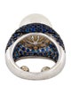 Ring 18K Pearl & Sapphire Cocktail Ring