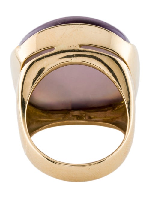 Ring Eva Nueva 18K Mother of Pearl & Amethyst Doublet Babol Ring