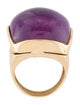 Ring Eva Nueva 18K Mother of Pearl & Amethyst Doublet Babol Ring