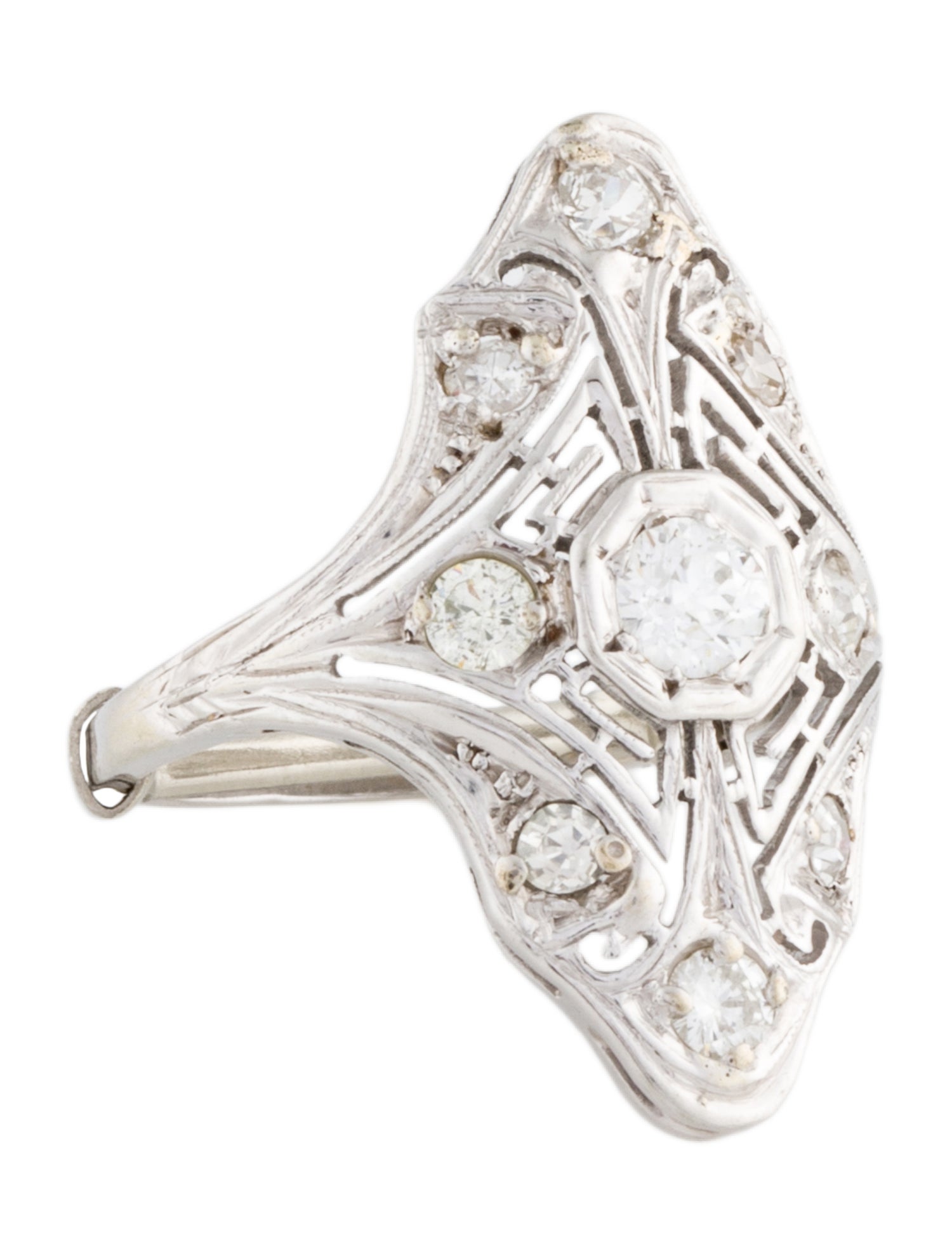 Ring 18K Diamond Cocktail Ring