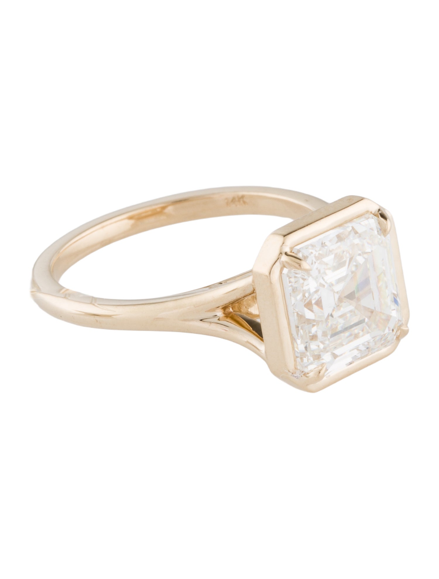 Ring 14K 4.05ct Lab-Grown Diamond
