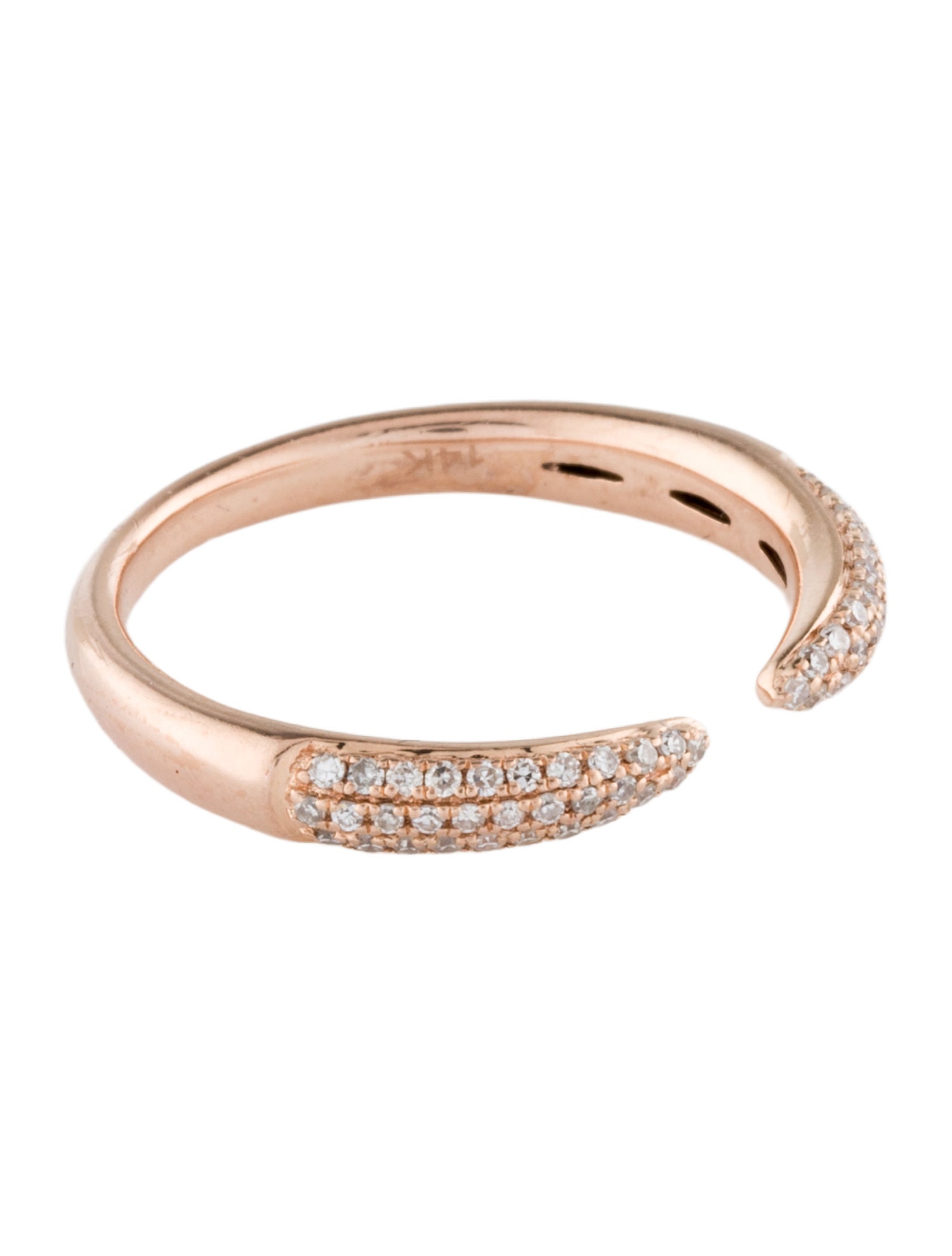 Ring 14K Diamond Gap Band