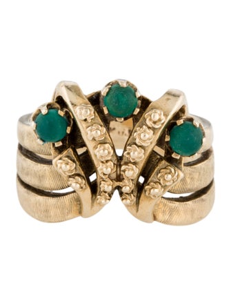 Ring 14K Turquoise Cocktail Ring