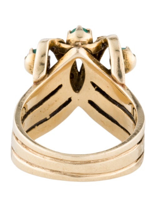 Ring 14K Turquoise Cocktail Ring