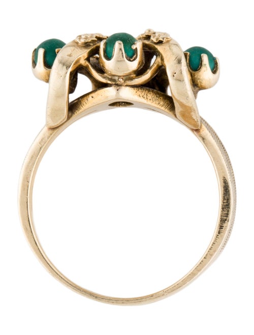 Ring 14K Turquoise Cocktail Ring