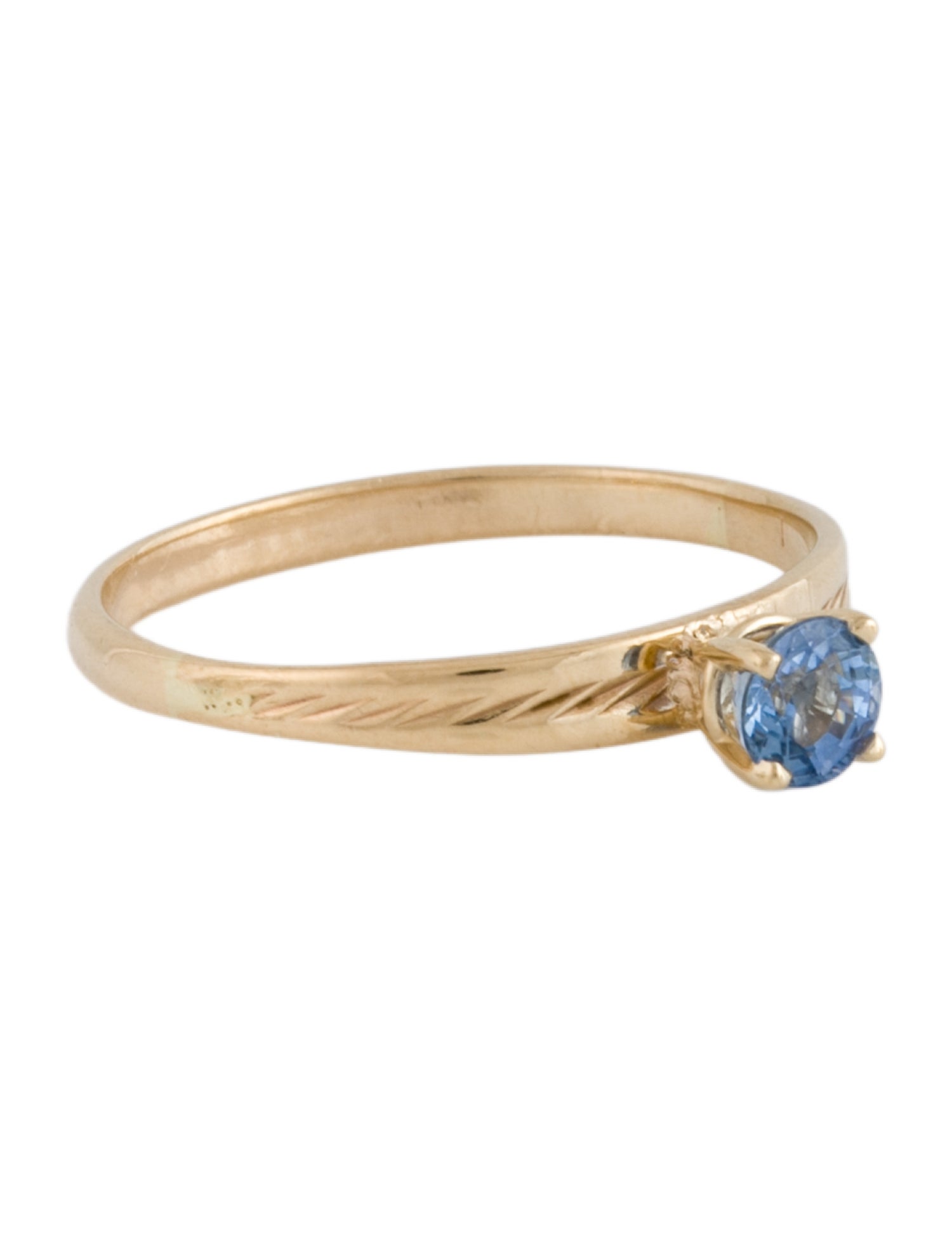 Ring 14K Sapphire Solitaire