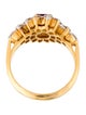 Ring 20K Ruby & Diamond Cocktail Ring