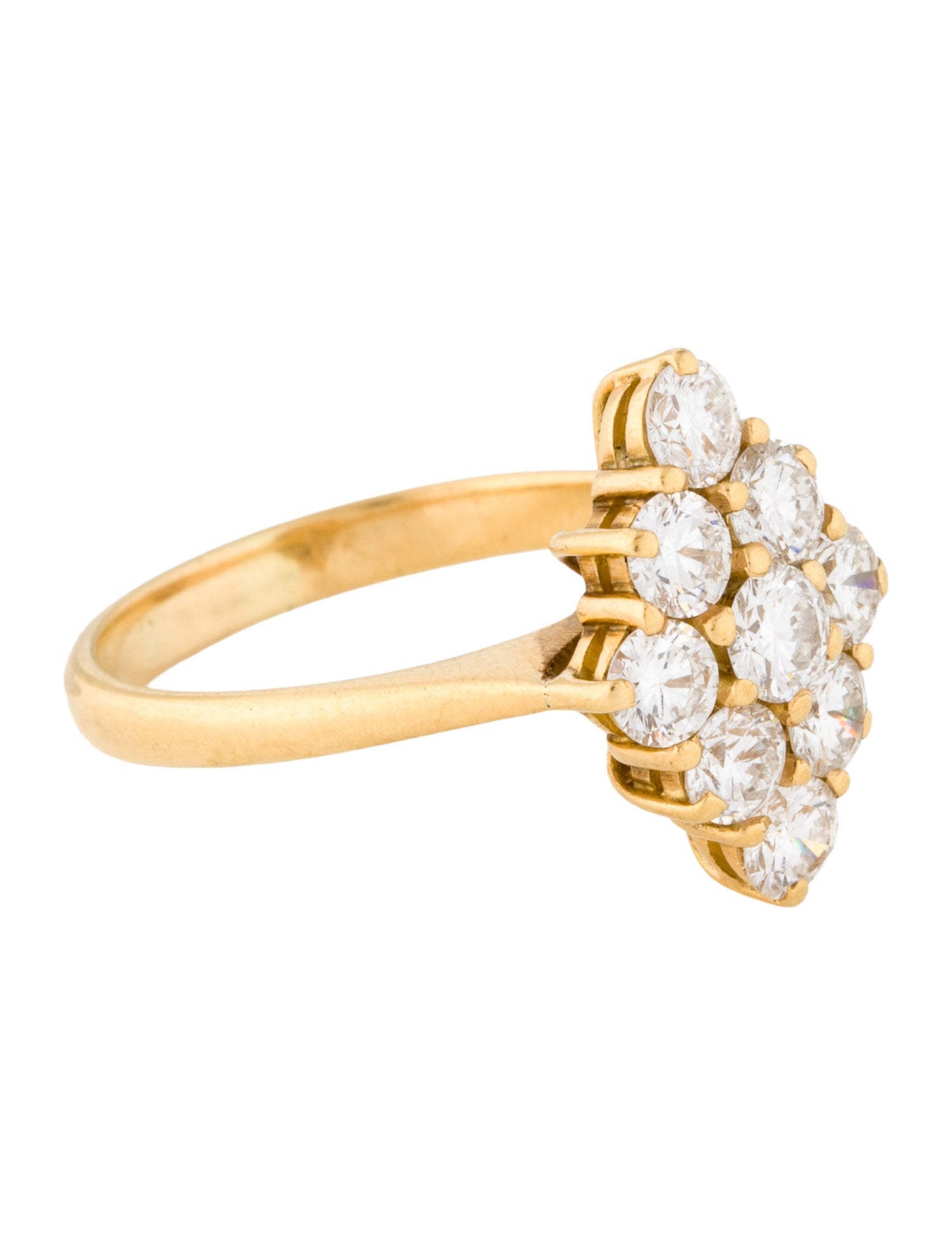 Ring 14K 1.38ctw Diamond Cocktail Ring