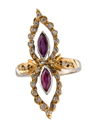 Ring Ruby & Diamond Cocktail Ring