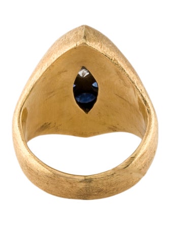 Ring 18K Sapphire & Diamond Cocktail Ring