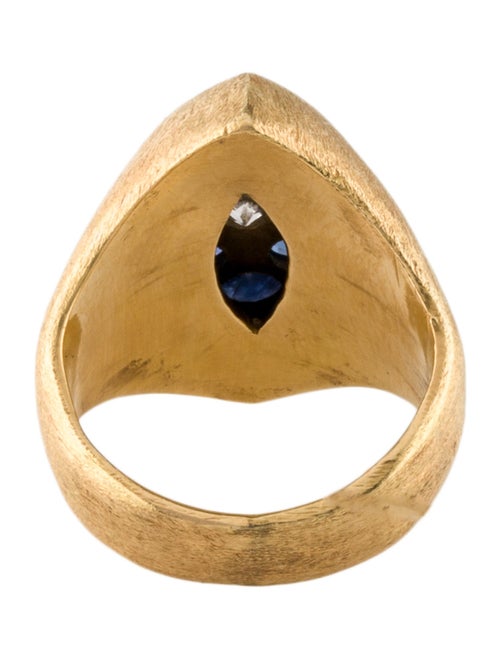 Ring 18K Sapphire & Diamond Cocktail Ring