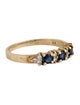 Ring  14K Sapphire & Diamond Band Ring