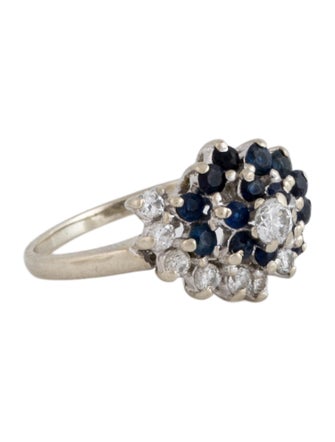 Ring 14K Sapphire & Diamond