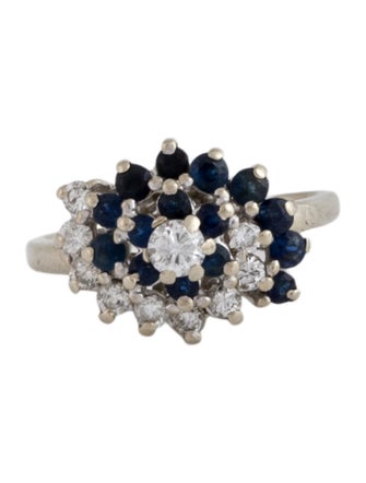 Ring 14K Sapphire & Diamond