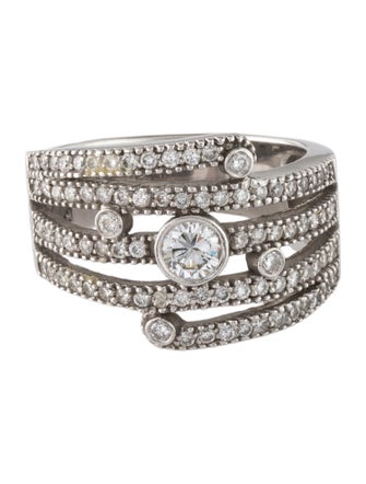 Ring 14K Diamond 5 Row Band