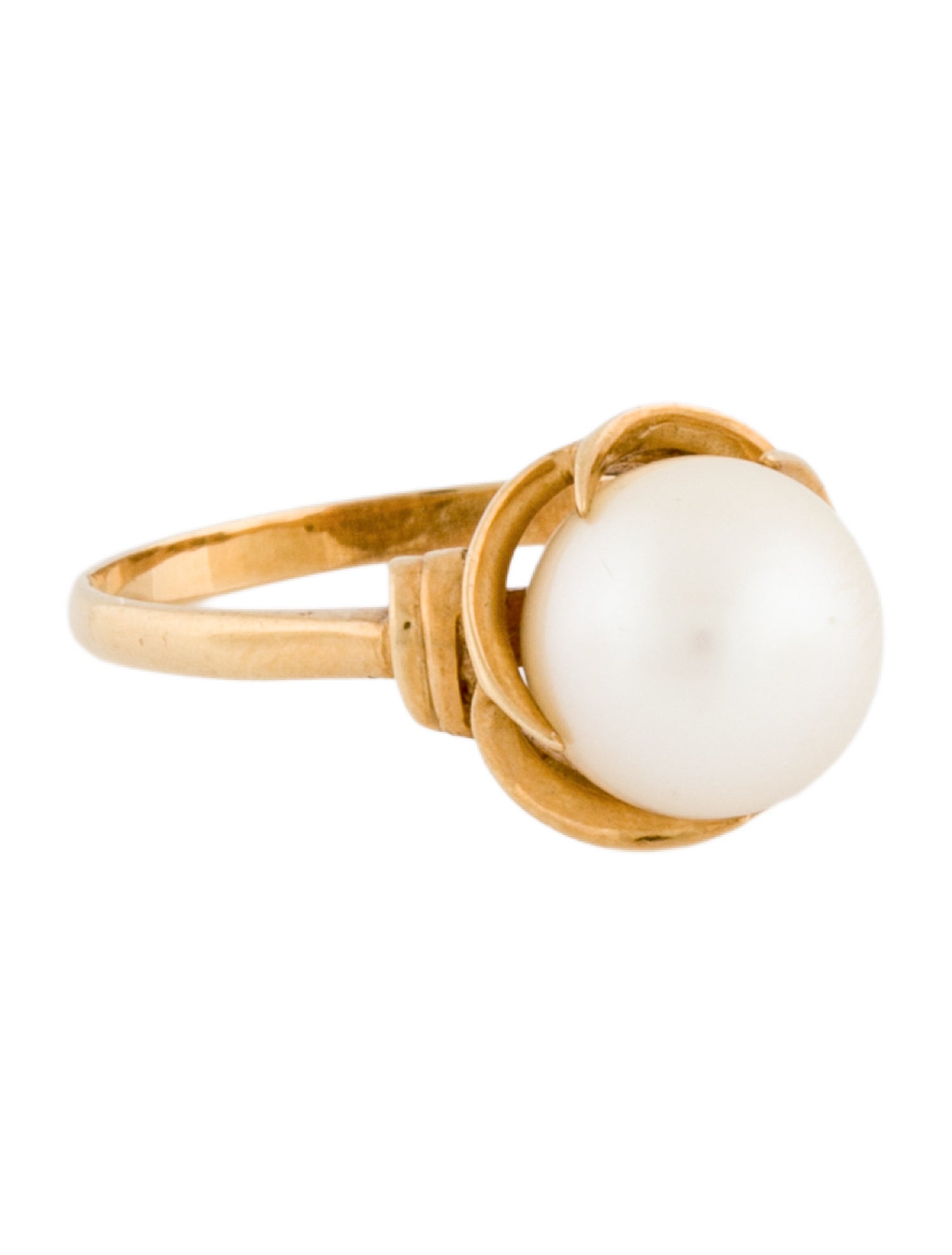 Ring 18K Cultured Pearl Cocktail