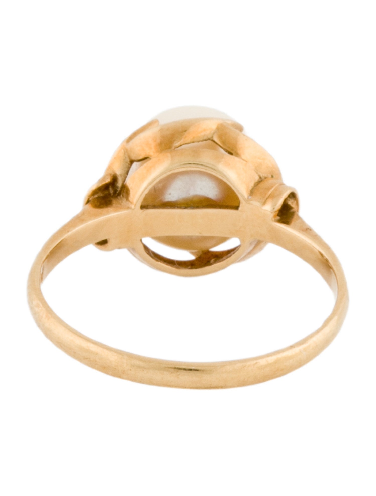 Ring 18K Cultured Pearl Cocktail Ring