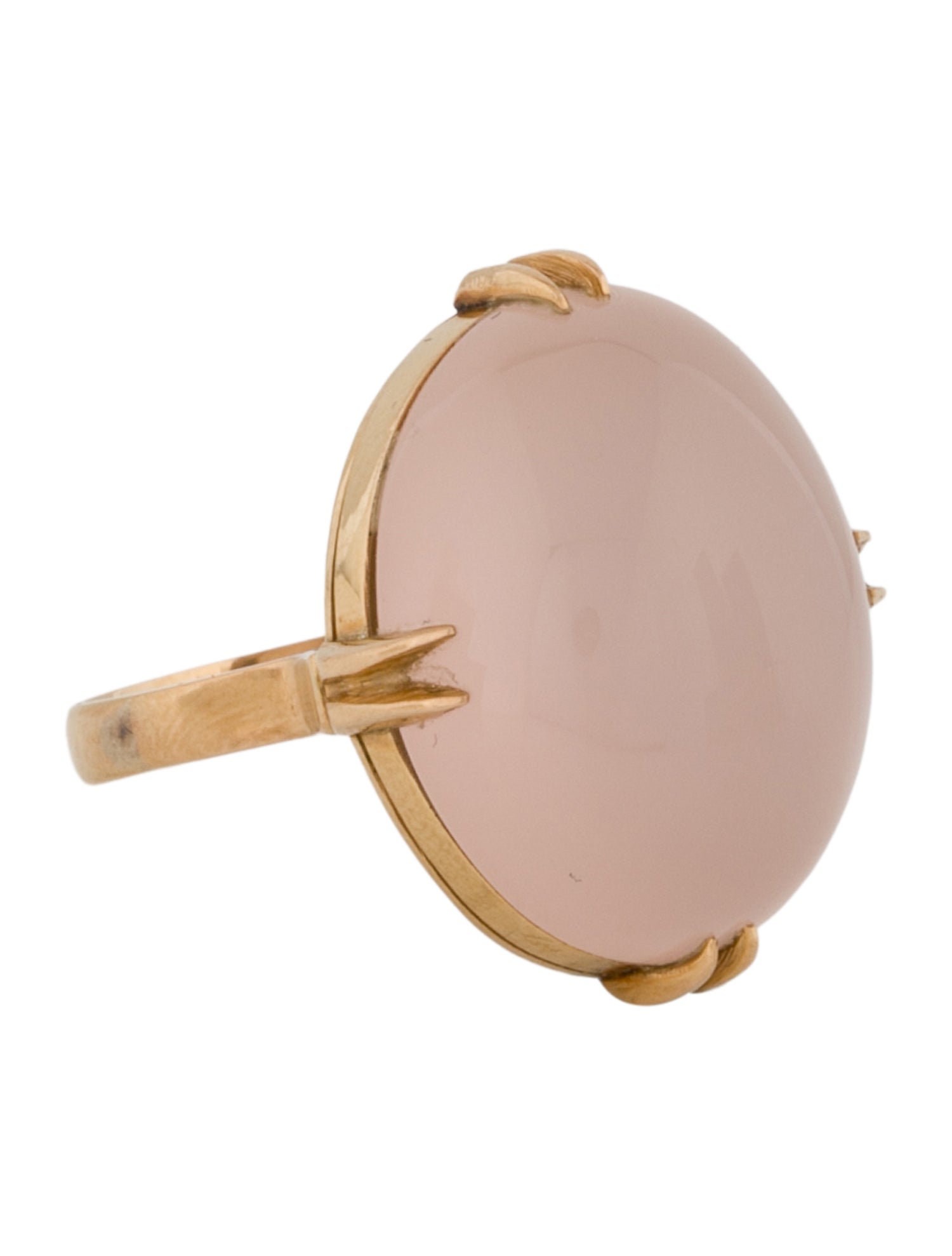 Ring Antique 18K Rose Quartz Ring