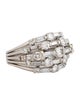 Ring Platinum 2.20ctw Diamond Pavé Multi-Row Band
