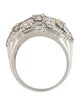 Ring Platinum 2.20ctw Diamond Pavé Multi-Row Band