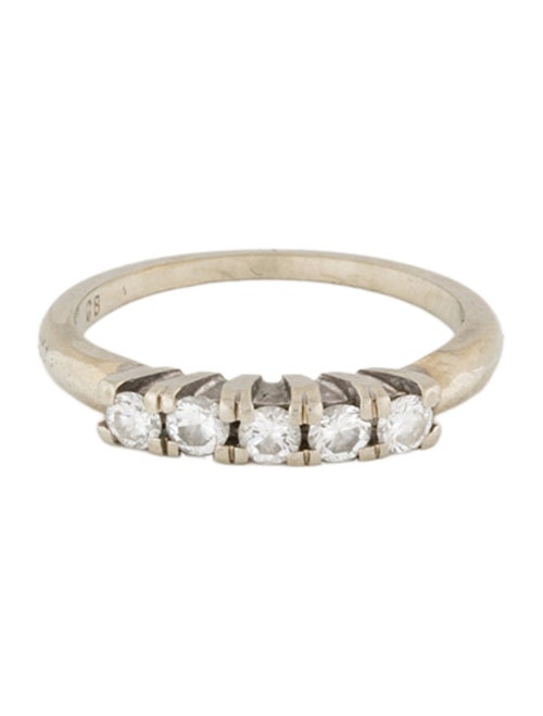Ring 14K Diamond Five Stone Band