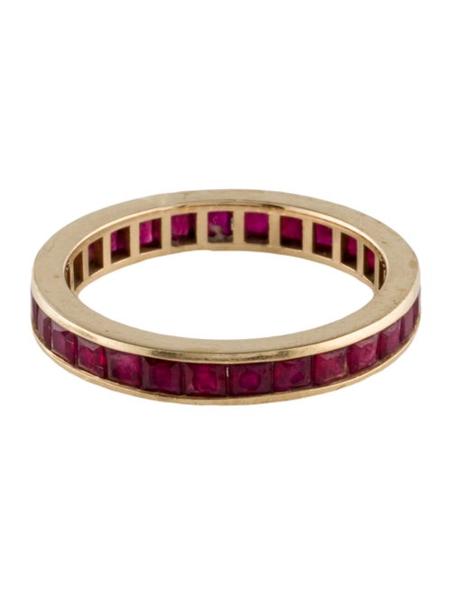 Ring 18K 2.94ctw Ruby Eternity Band