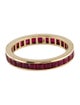 Ring 18K 2.94ctw Ruby Eternity Band