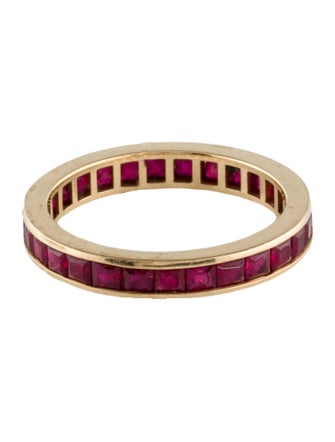 Ring 18K 2.94ctw Ruby Eternity Band