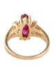 Ring 14K Ruby & Diamond Cocktail Ring