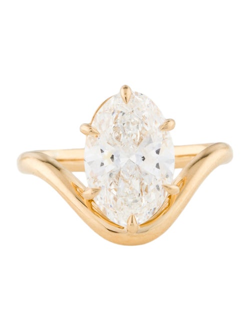 Ring 18K 3.19ct Lab-Grown Diamond Cocktail Ring