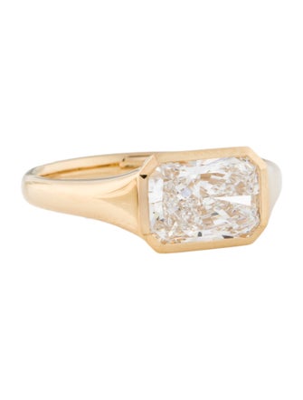 Ring 18K 2.03ct Lab-Grown Diamond Signet Ring
