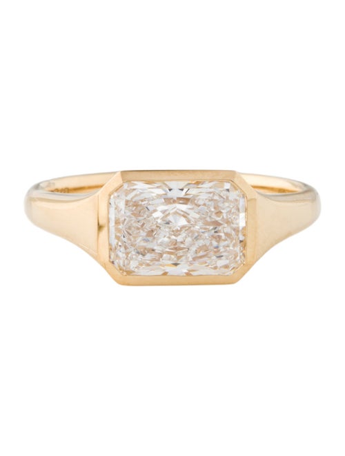 Ring 18K 2.03ct Lab-Grown Diamond Signet Ring