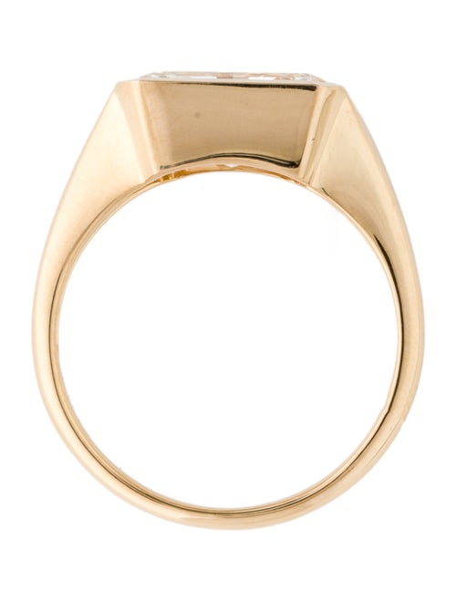 Ring 18K 3.11ct Lab-Grown Diamond Signet Ring