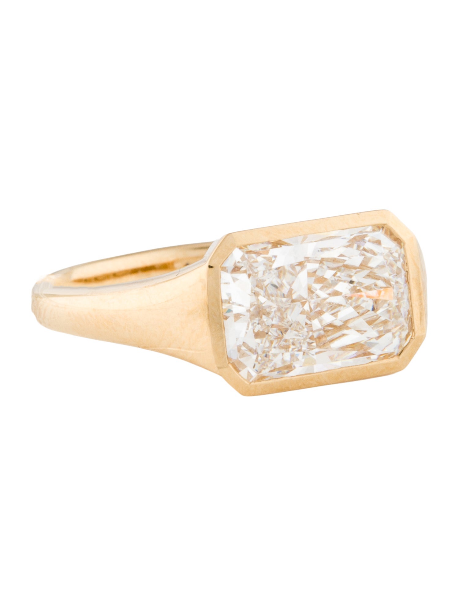 Ring 18K 3.05ct Lab-Grown Signet Ring