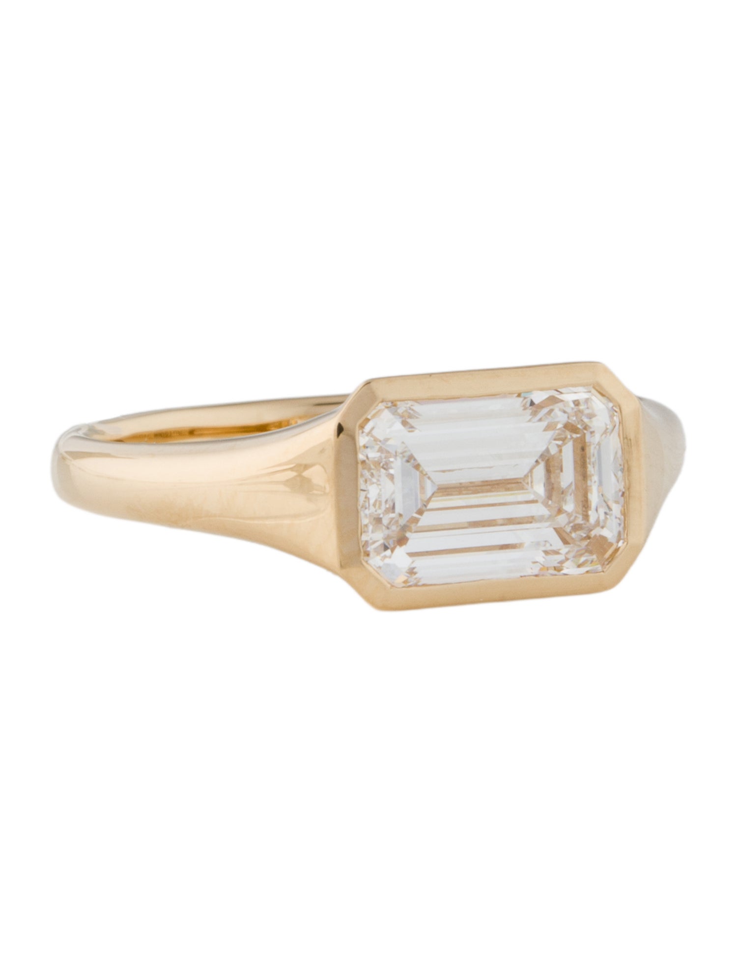 Ring 18K 2.00ct Lab-Grown Diamond Signet Ring