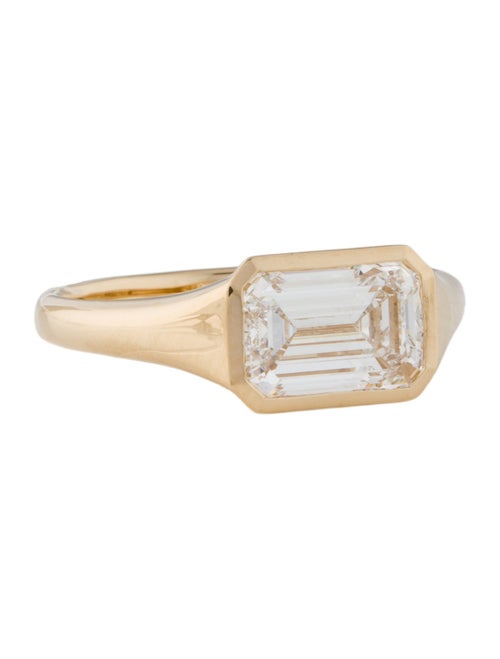 Ring 18K 2.00ct Lab-Grown Diamond Signet Ring